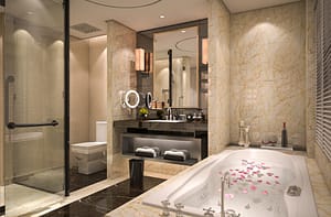 excellent bath amenities