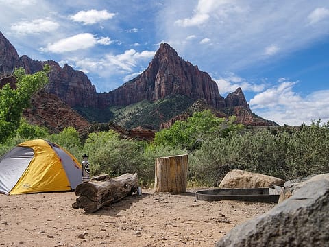 camping tent mountain